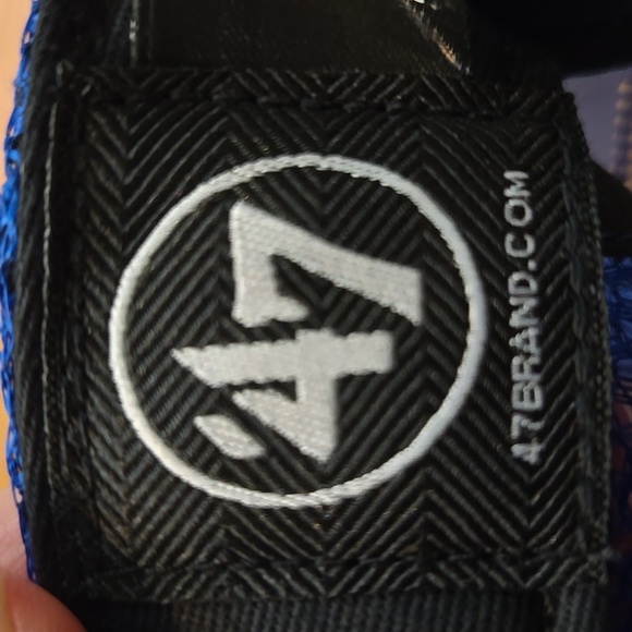 '47 Brand Texas Rangers Squad Trucker Adjustable Hat Snapback Cap Royal Blue - Picture 9 of 11